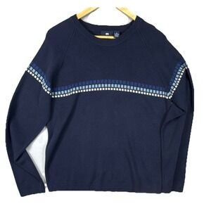 Vintage Trans Nine Skateboarding Navy‎ Blue Crewneck Sweater Men's Size Medium